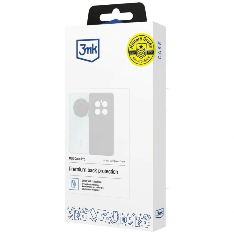 3mk Matt Case Pro Samsung Galaxy S26 Ultra apsauginis dėklas, juodas