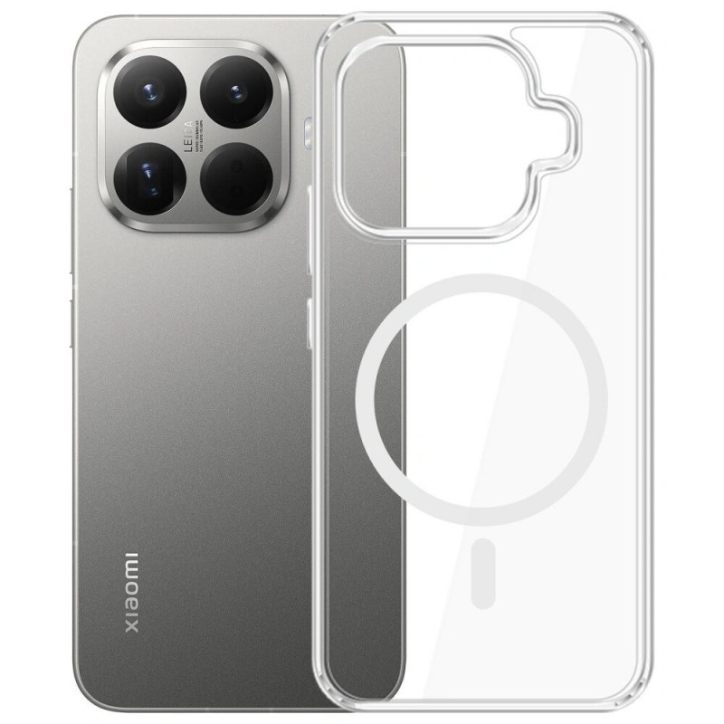 3MK Armor MagCase išmaniojo telefono Xiaomi 15T Pro 5G dėklas, permatomas