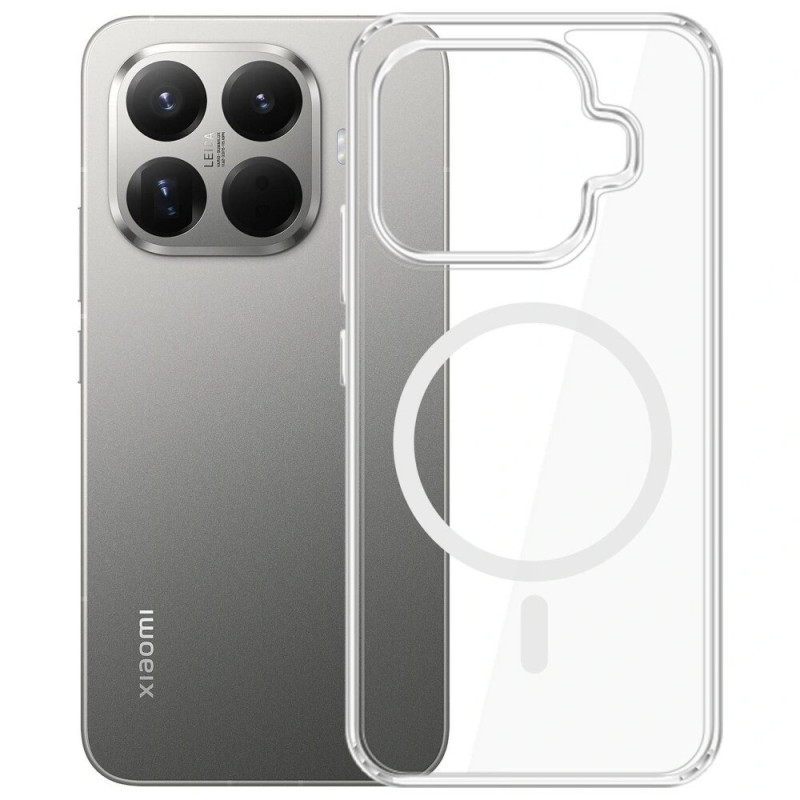 3MK Armor MagCase išmaniojo telefono Xiaomi 15T Pro 5G dėklas, permatomas