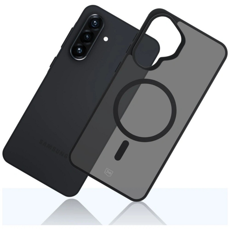 3MK Smoke MagCase Samsung Galaxy A37 išmaniojo telefono dėklas, smoke black