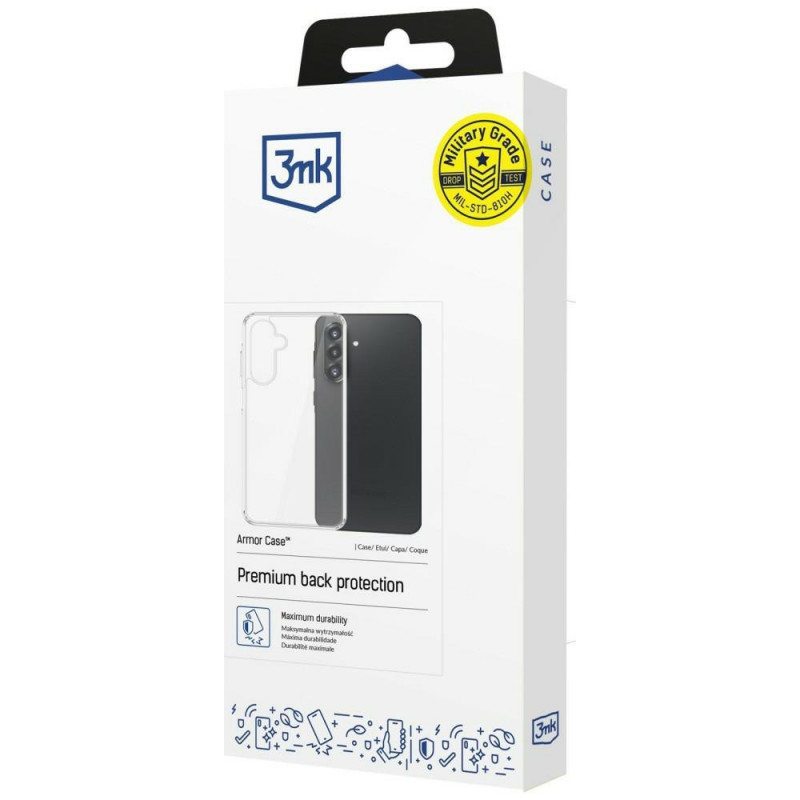 3MK Armor Case Samsung Galaxy A27 5G išmaniojo telefono dėklas, permatomas