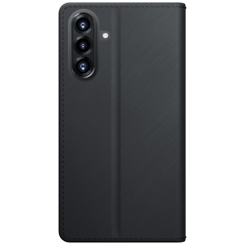 3MK Wallet Case Samsung Galaxy A27 5G išmaniojo telefono dėklas, juodas