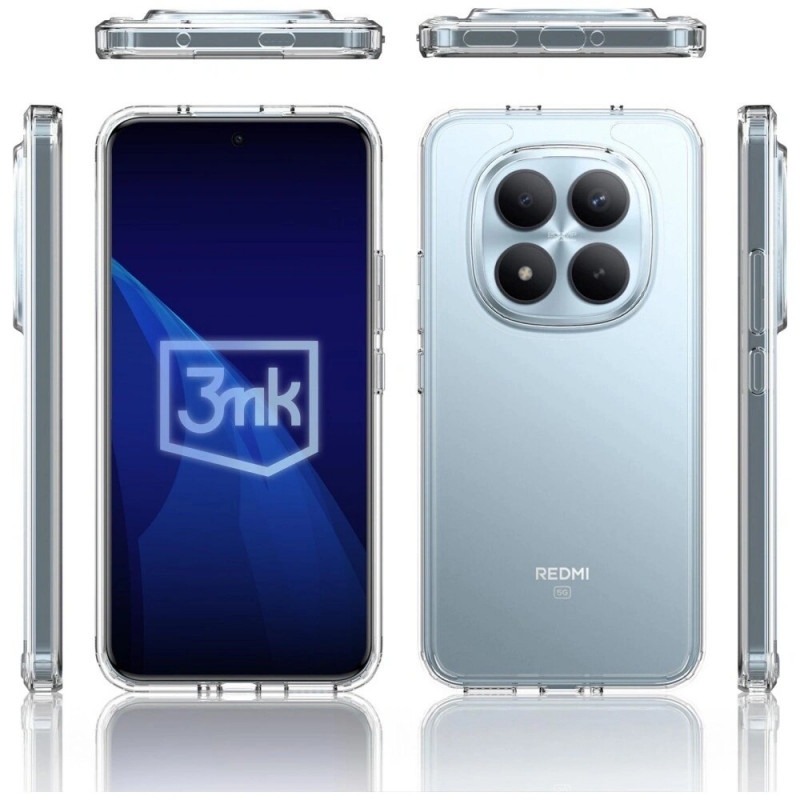 3MK Armor Case skirtas Xiaomi Redmi Note 15 Pro+ 5G, permatomas