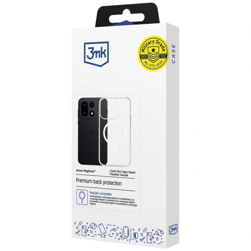 3MK Armor MagCase, skirta OnePlus 15 5G, permatomas