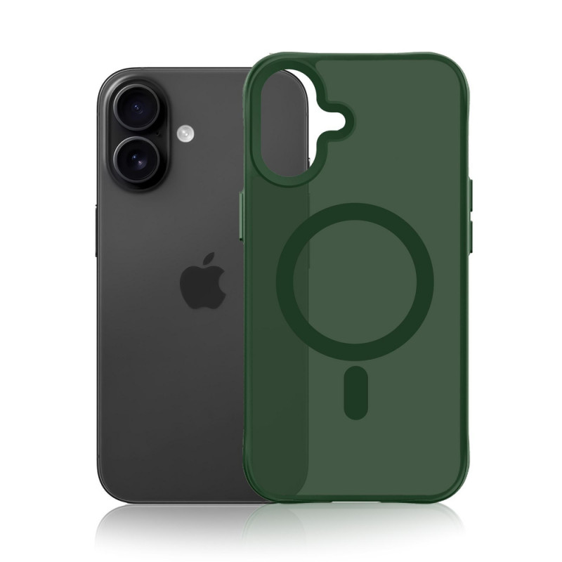 3MK Smoke MagCase, skirta Apple iPhone 16 Pro, žalia