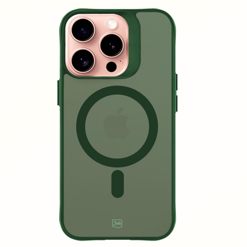 3MK Smoke MagCase, skirta Apple iPhone 16 Pro Max, žalia
