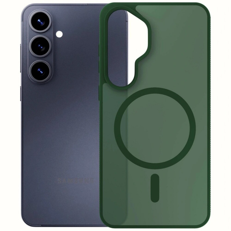 3MK Smoke MagCase, skirta Samsung Galaxy S26+, žalias