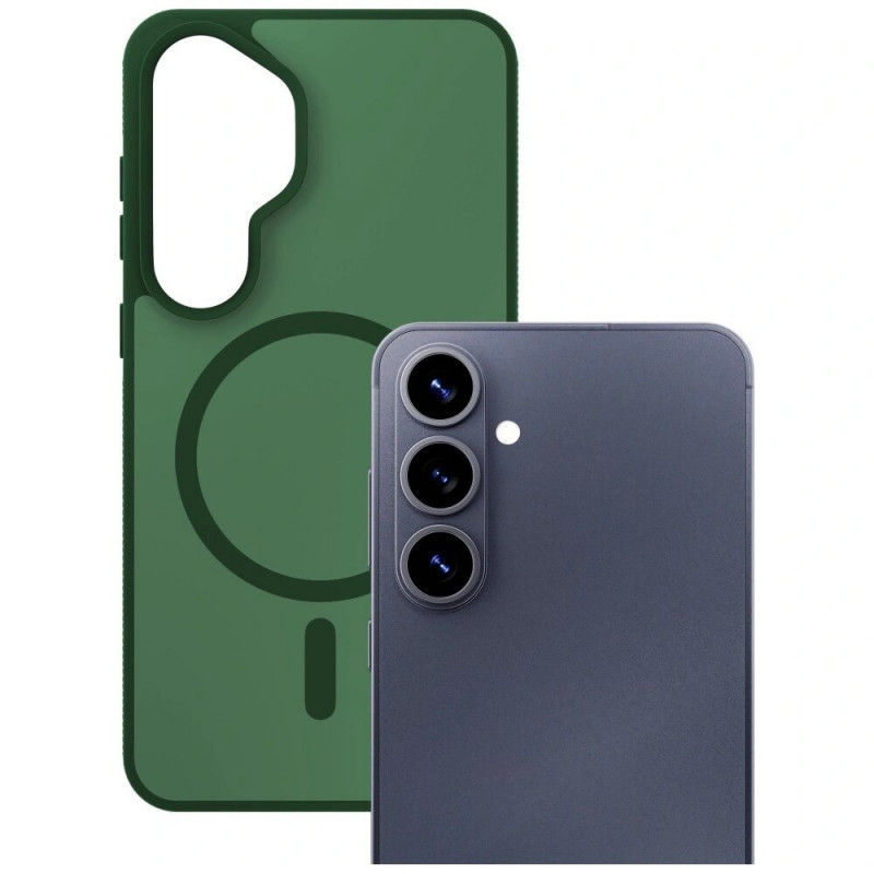 3MK Smoke MagCase, skirta Samsung Galaxy S26+, žalias
