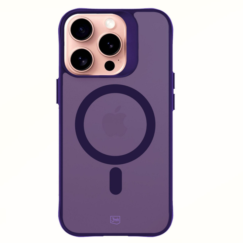 3MK Smoke MagCase, skirta Apple iPhone 16 Pro Max, purpurinė