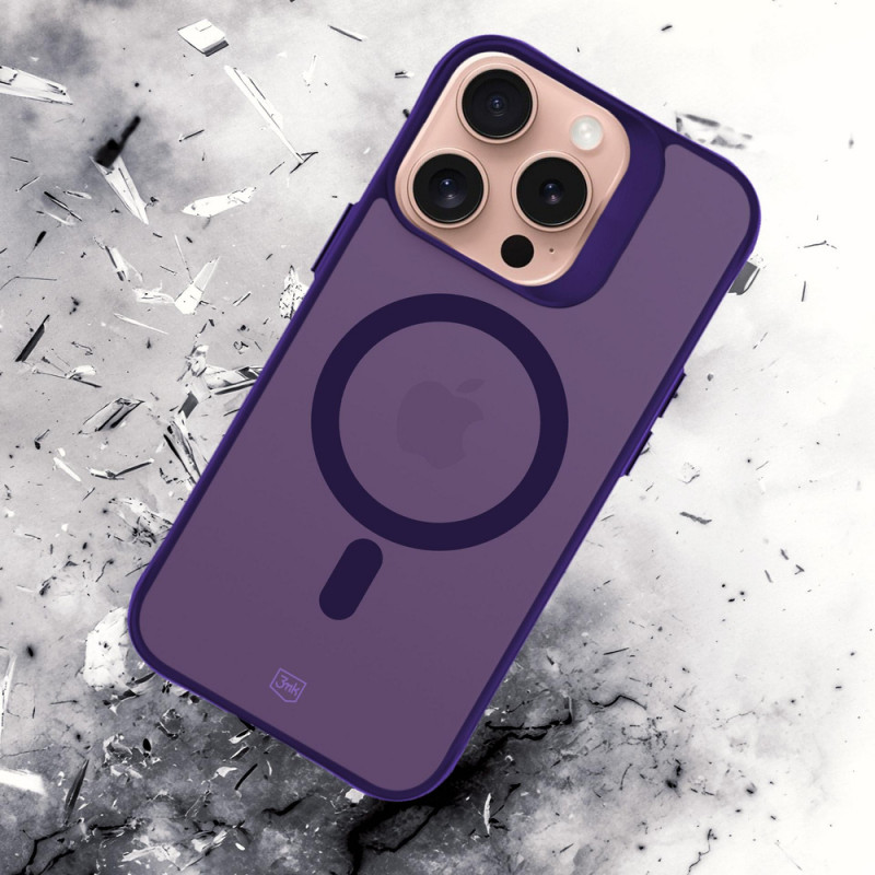 3MK Smoke MagCase, skirta Apple iPhone 16 Pro Max, purpurinė