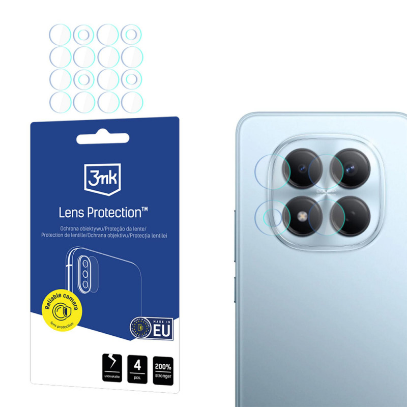 3MK Lens Protection Xiaomi Redmi Note 15 Pro 4G / Pro 5G / Pro+ 5G fotoaparato objektyvo apsauga (4 vnt.)