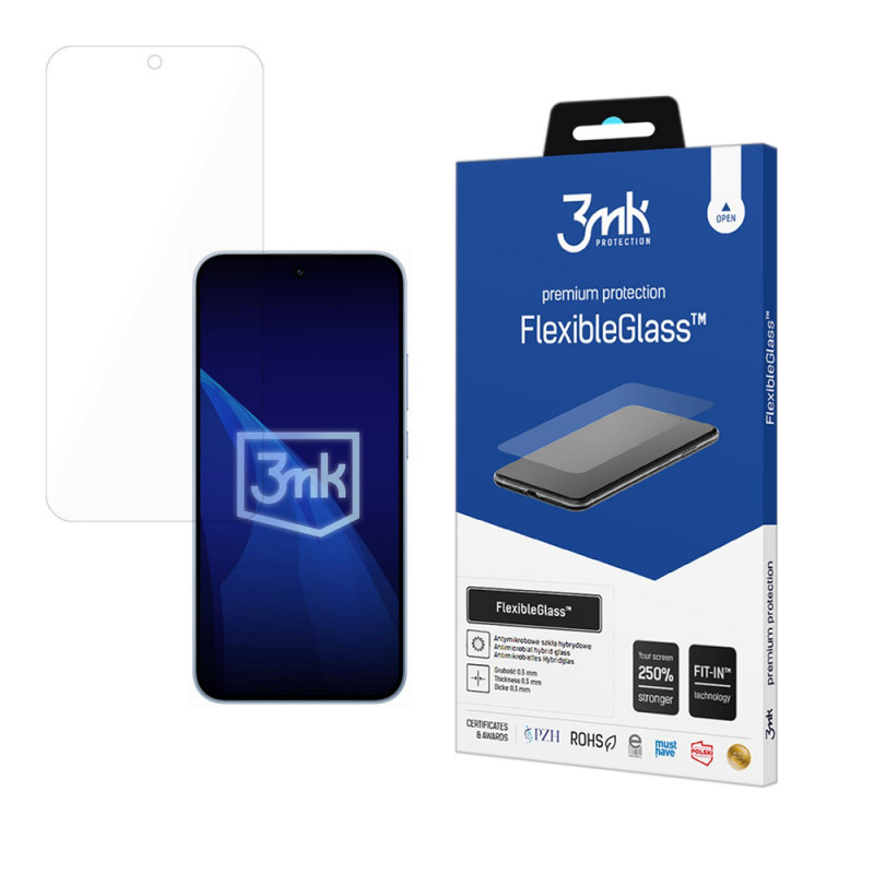 3MK FlexibleGlass Oppo Reno 15 F 5G / Reno 15 FS 5G hibridinio stiklo ekrano apsauga