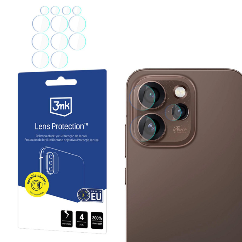 3MK Lens Protection (4 vnt.) skirtas Oppo Reno 15 Pro Max 5G (CPH2811)