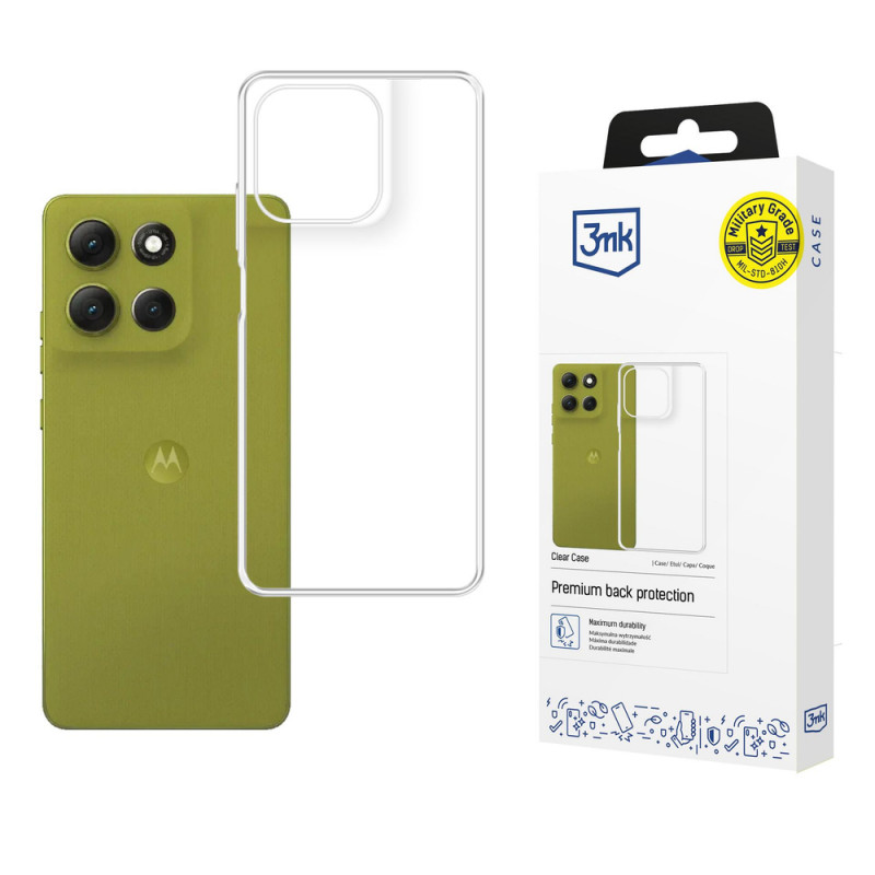 3MK Clear Case, skaidrus, skirtas Motorola Moto G86 / G86 Power