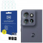 3MK Lens Protection Motorola Edge 60 Neo 5G hibridinio stiklo fotoaparato objektyvo apsauga (4 vnt.)