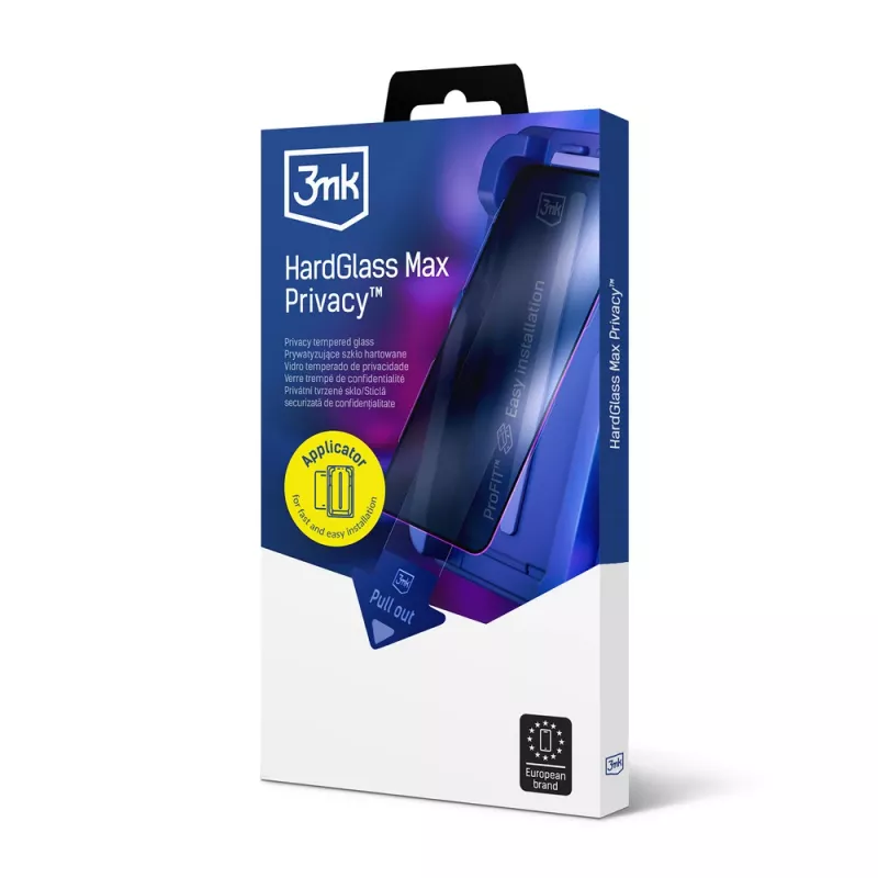 3MK HardGlass Max Privacy Apple iPhone 16 Pro Max grūdinto stiklo privatumo ekrano apsauga, juoda