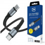 3MK Hyper Cable N-SERIES USB-C į USB-C kabelis, 3 m, 240 W, juodas