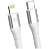 3MK Hyper Cable N-SERIES USB-C – Lightning kabelis, 2 m, 27 W, baltas