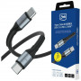 3MK Hyper Cable N-SERIES USB-C–USB-C kabelis, 1 m, 240 W, juodas