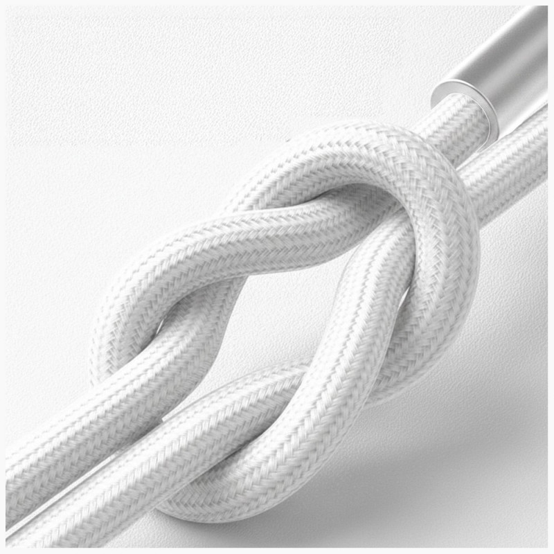 3MK Hyper Cable N-SERIES USB-C – Lightning kabelis, 1 m, 27 W, baltas
