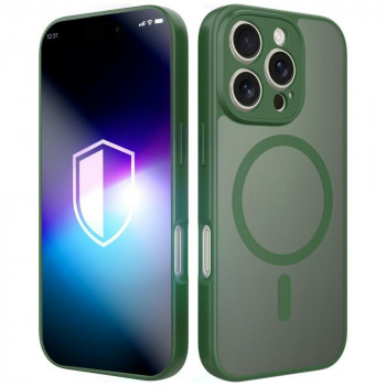 3MK Misty MagCase dėklas, skirtas Apple iPhone 16 Pro Max, žalias