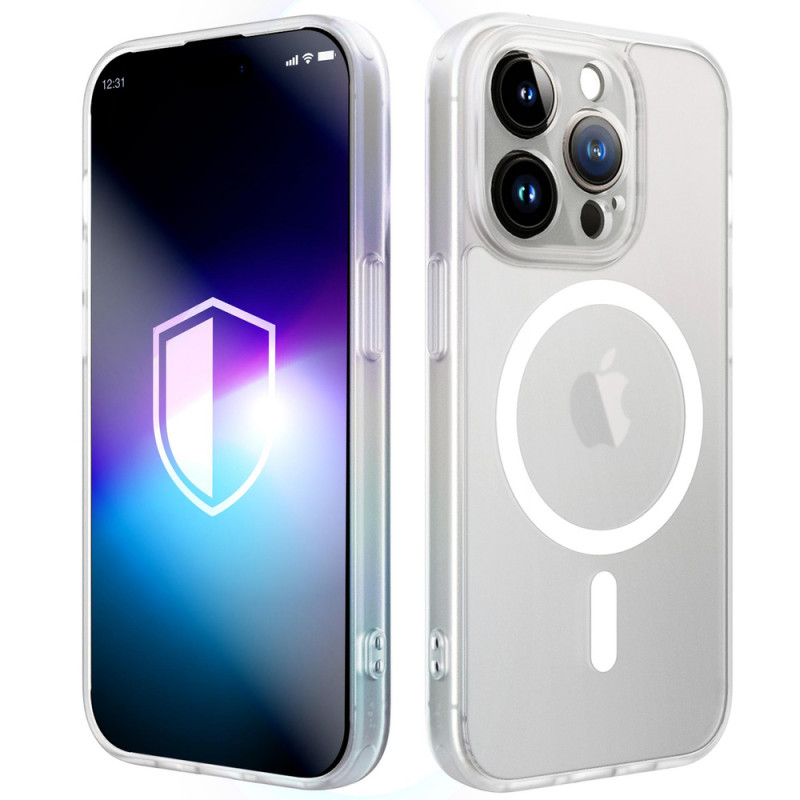 3MK Misty MagCase Apple iPhone 15 Pro išmaniojo telefono dėklas, suderinamas su MagSafe, baltas