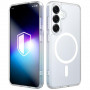 3MK Misty MagCase Samsung Galaxy S25 išmaniojo telefono dėklas, suderinamas su MagSafe, baltas