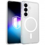 3MK Misty MagCase išmaniojo telefono Samsung Galaxy S26 dėklas, suderinamas su MagSafe, baltas