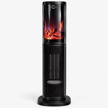 Carruzzo Q20K1 ventiliatorinis šildytuvas 64 cm, juodas