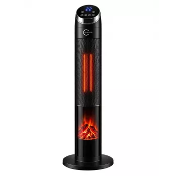 Carruzzo Q20H1 ventiliatorinis šildytuvas 95 cm, juodas