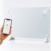 Išmanusis stiklo skydinis šildytuvas Extralink LPL-23A-WH, 2000 W, WiFi, baltas