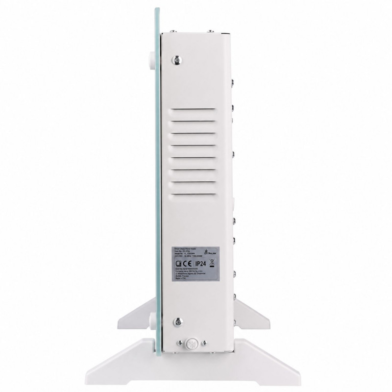 Išmanusis stiklo skydinis šildytuvas Extralink LPL-23A-WH, 2000 W, WiFi, baltas