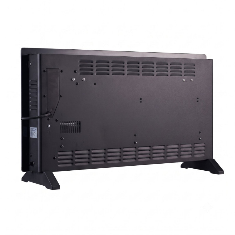 Extralink išmanusis stiklinis skydinis šildytuvas LPL-23A-BL, 2000 W, WiFi, juodas