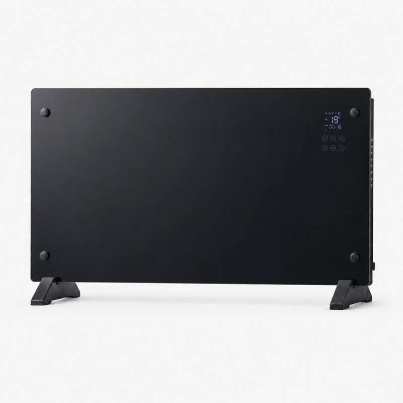 Extralink išmanusis stiklinis skydinis šildytuvas LPL-23A-BL, 2000 W, WiFi, juodas