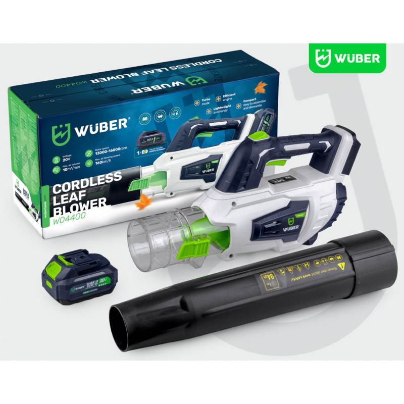 Wuber W04400 akumuliatorinis pūstuvas, 20 V, 160 km/h