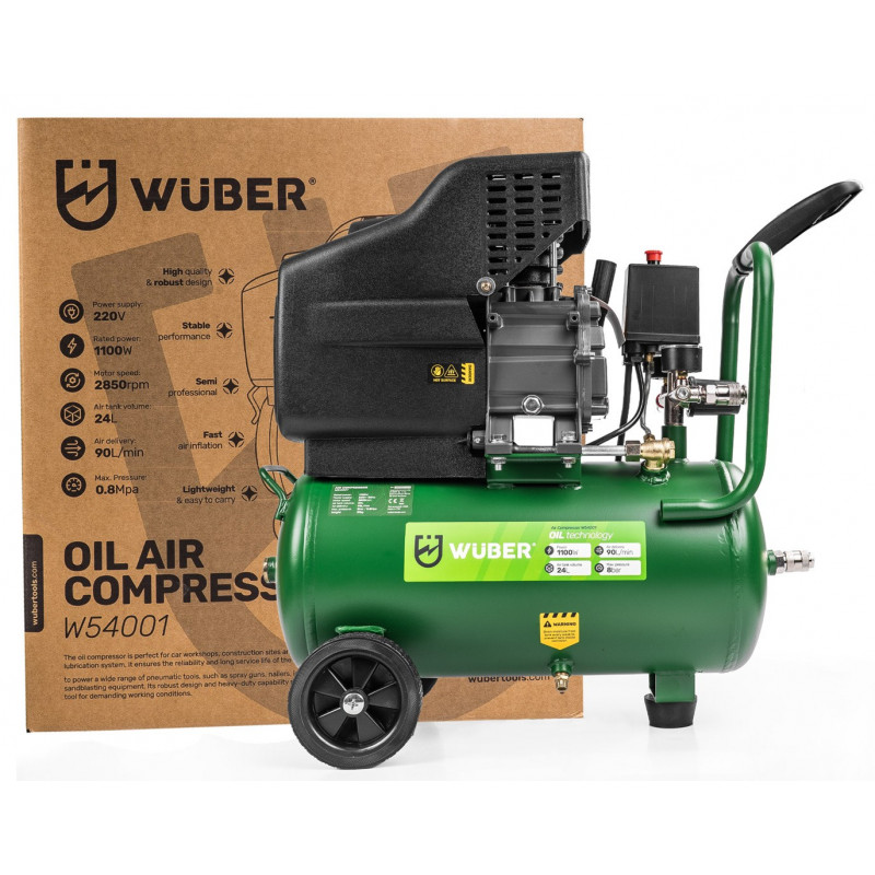 Wuber W54001 alyvinis oro kompresorius, 24 L
