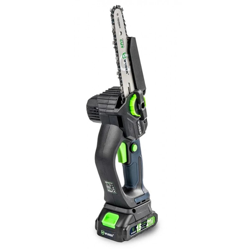 Wuber W37007 akumuliatorinis grandininis pjūklas, 21 V, 5 m/s