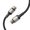 Tech-Protect UltraBoost Evo kabelis USB-C / USB-C 100W 5A 200cm Titanium