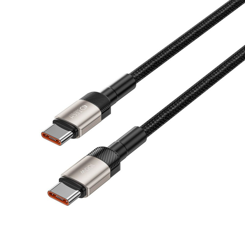 Tech-Protect UltraBoost Evo kabelis USB-C / USB-C 100W 5A 200cm Titanium