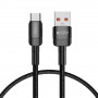 Tech-Protect UltraBoost Evo kabelis USB-A / USB-C 100W 5A 50cm juodas