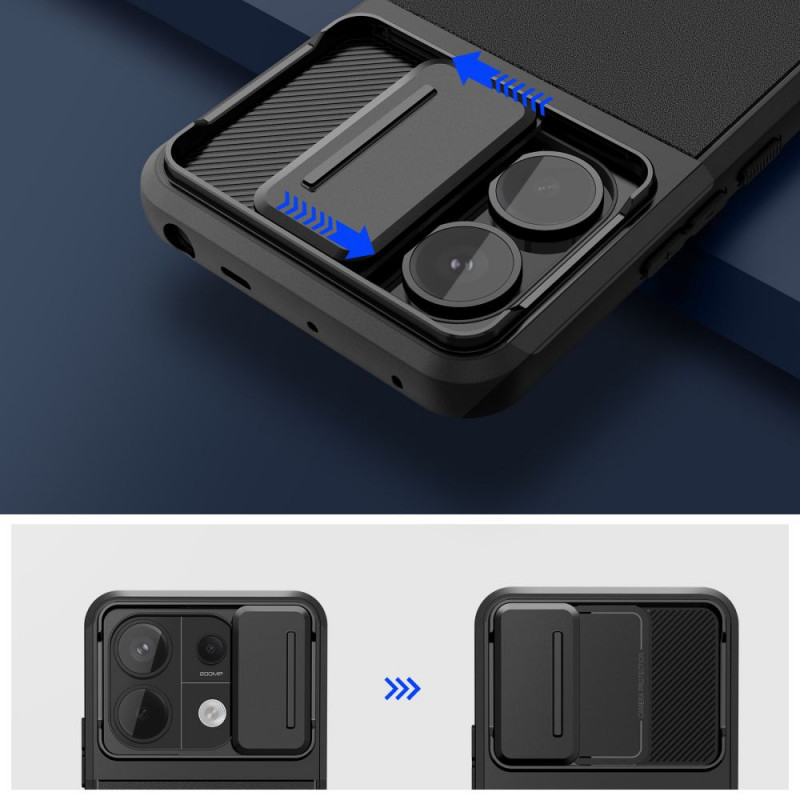 Tech-Protect Velar Cam+ dėklas, skirtas Xiaomi Redmi Note 13 Pro 5G / Poco X6 5G, juodas