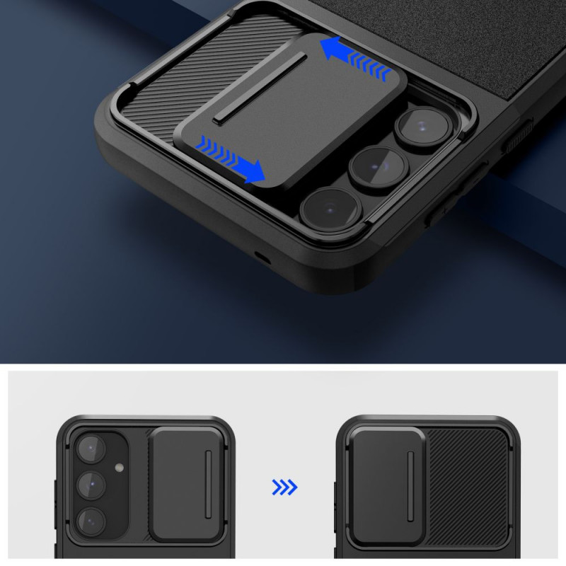 Tech-Protect Velar Cam+ dėklas skirtas Samsung Galaxy A35 / A55 5G, juodas