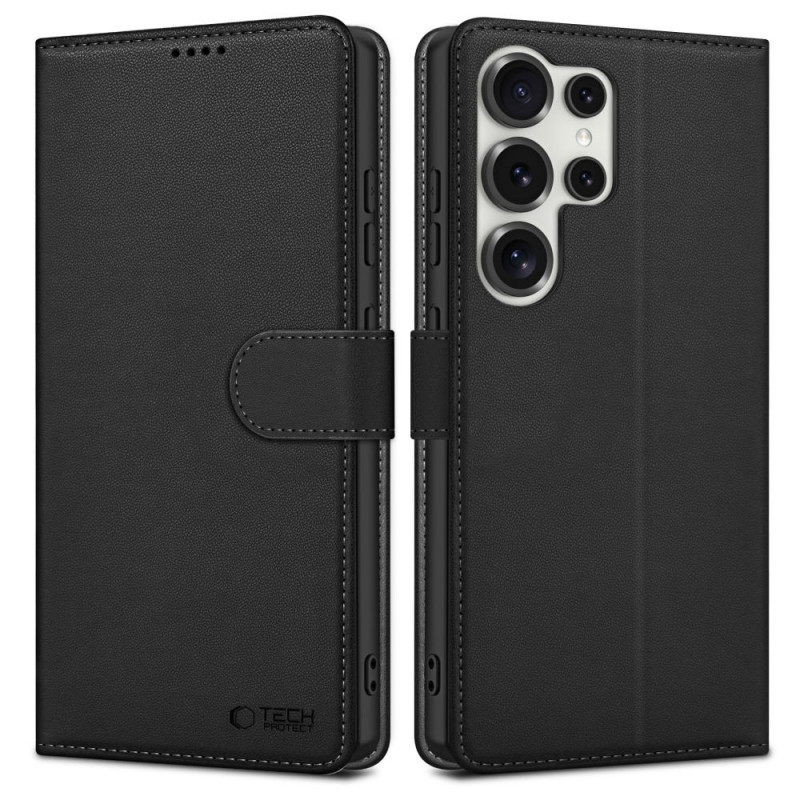 Tech-Protect Wallet skirtas Samsung Galaxy S25 Ultra dėklas, juodas