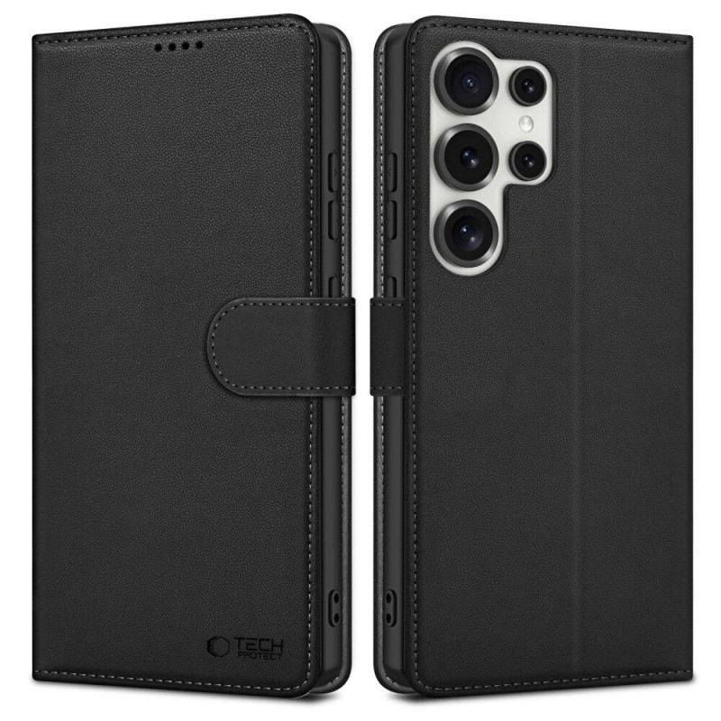 Tech-Protect Wallet skirtas Samsung Galaxy S25 Ultra dėklas, juodas