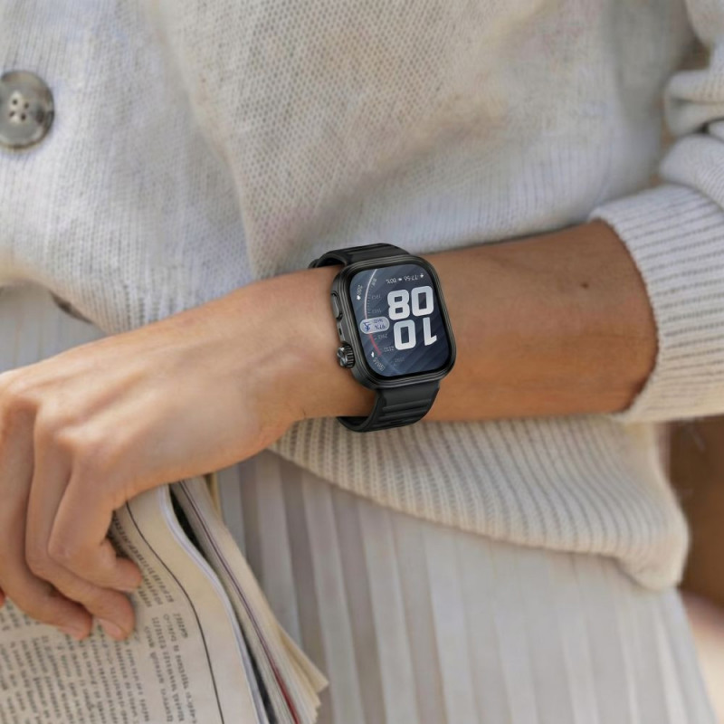 Tech-Protect Defense Huawei Watch Fit 5 Pro dėklas, juodas