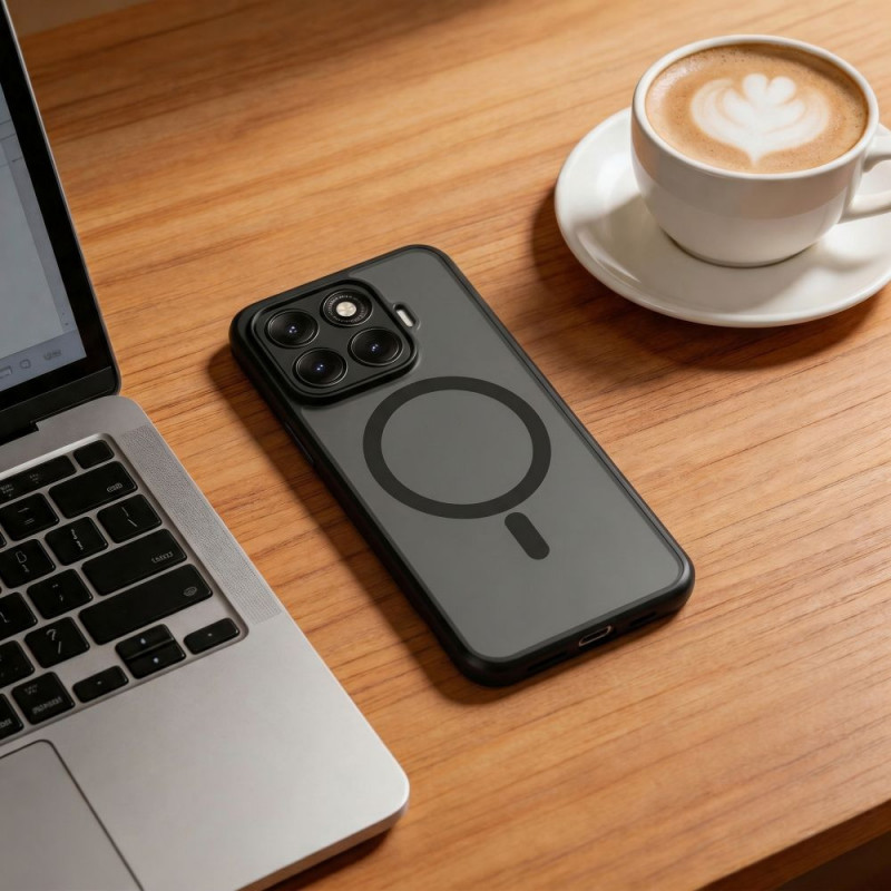 Tech-Protect Magmat MagSafe dėklas skirtas Xiaomi 17T, matinis juodas