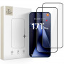Tech-Protect Glass Fit+ grūdintas stiklas, skirtas Xiaomi 17T Pro (2 vnt.), juodas