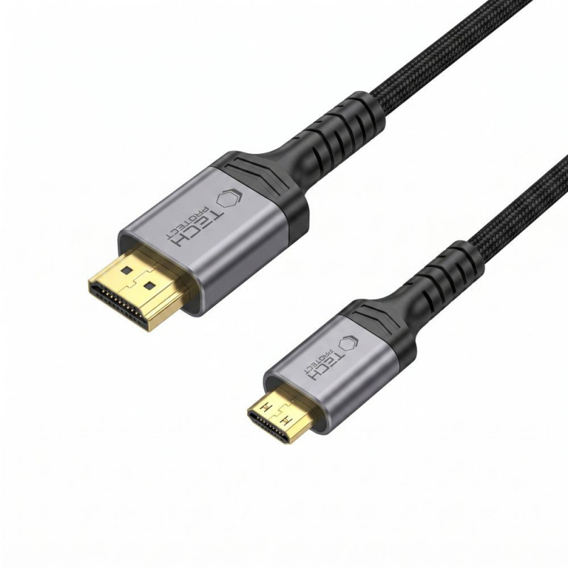 Tech-Protect UltraBoost Mini HDMI į HDMI 2.1 kabelis, 8K 60Hz, 200 cm, juodas