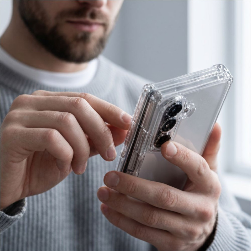 Tech-Protect FlexAir Hybrid dėklas Samsung Galaxy Z Fold 8 Ultra, permatomas