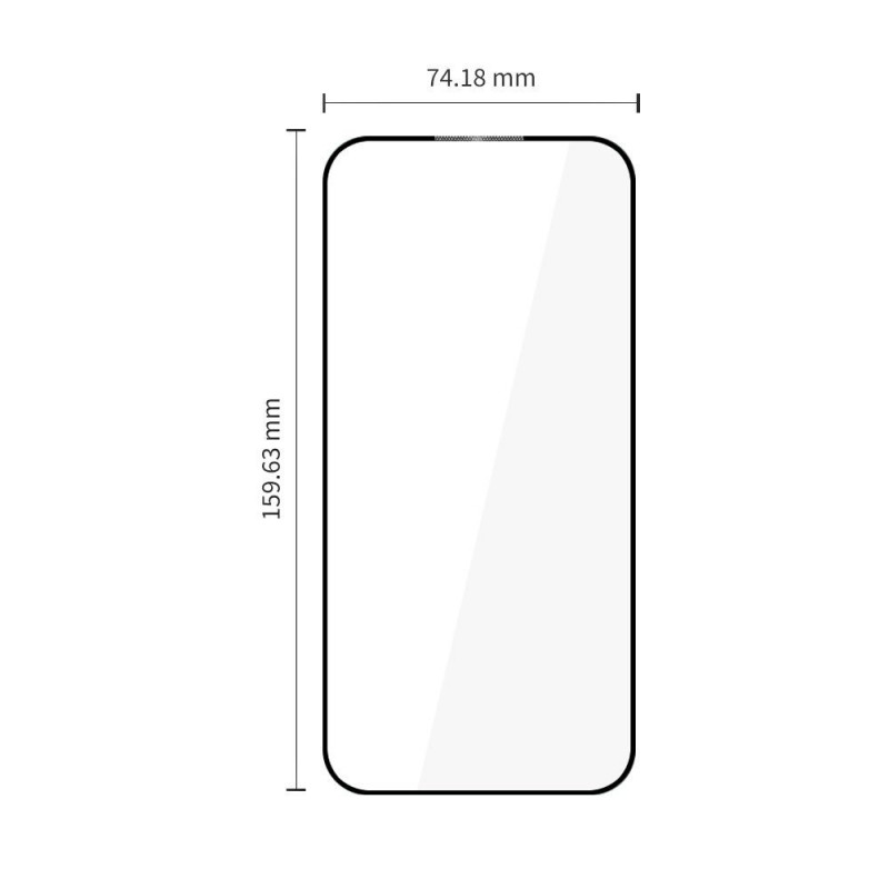 Tech-Protect Glass Fit+ grūdintas stiklas skirtas OnePlus Nord 6 (2 vnt.), juodas